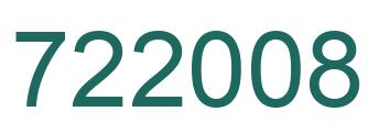 Number 722008 green image