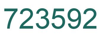 Number 723592 green image