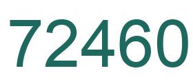 Número 72460 imagen verde