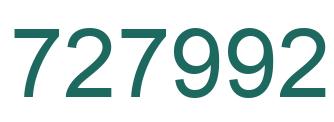 Number 727992 green image