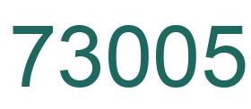 Number 73005 green image