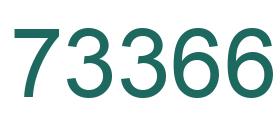 Number 73366 green image