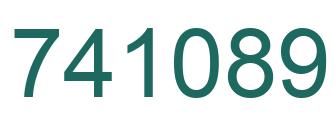 Número 741089 imagen verde