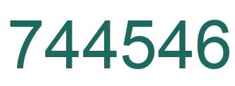 Number 744546 green image