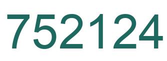Número 752124 imagen verde