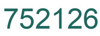 Número 752126 imagen verde