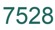 Number 7528 green image
