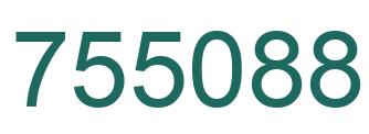 Number 755088 green image