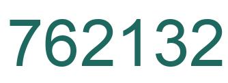 Number 762132 green image