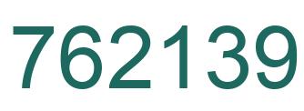 Number 762139 green image