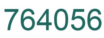 Number 764056 green image