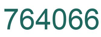 Number 764066 green image