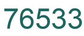 Number 76533 green image