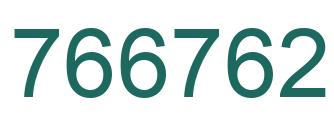 Number 766762 green image