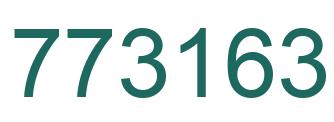 Number 773163 green image