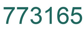 Number 773165 green image