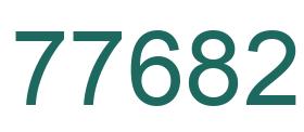 Number 77682 green image