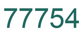 Number 77754 green image