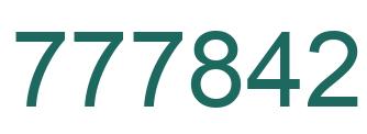 Número 777842 imagen verde