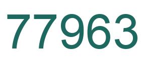 Number 77963 green image