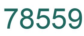 Number 78559 green image