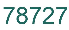 Number 78727 green image