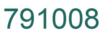 Number 791008 green image