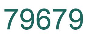 Número 79679 imagen verde