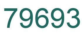 Number 79693 green image