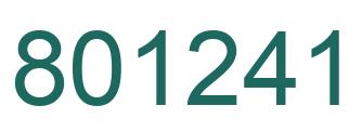 Número 801241 imagen verde