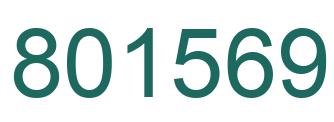 Número 801569 imagen verde