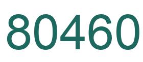 Número 80460 imagen verde