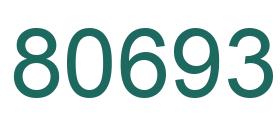 Number 80693 green image