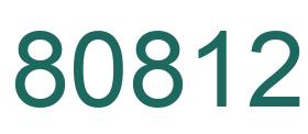 Número 80812 imagen verde