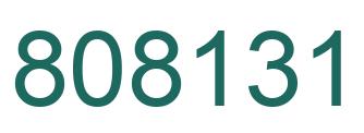 Número 808131 imagen verde