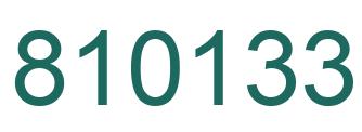 Number 810133 green image