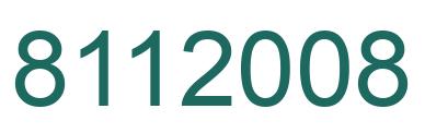 Número 8112008 imagen verde