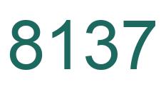 Number 8137 green image