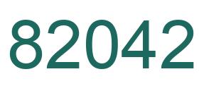 Number 82042 green image