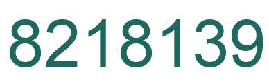 Number 8218139 green image
