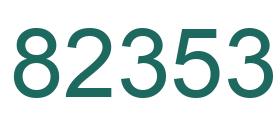 Number 82353 green image
