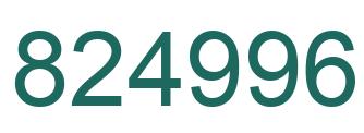 Number 824996 green image