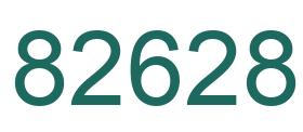 Number 82628 green image