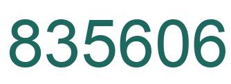 Number 835606 green image