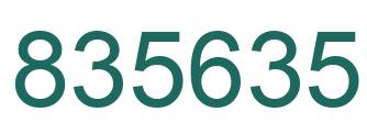 Number 835635 green image