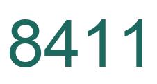 Number 8411 green image