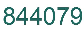 Number 844079 green image