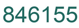 Número 846155 imagen verde