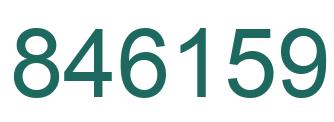 Número 846159 imagen verde