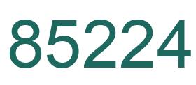 Number 85224 green image